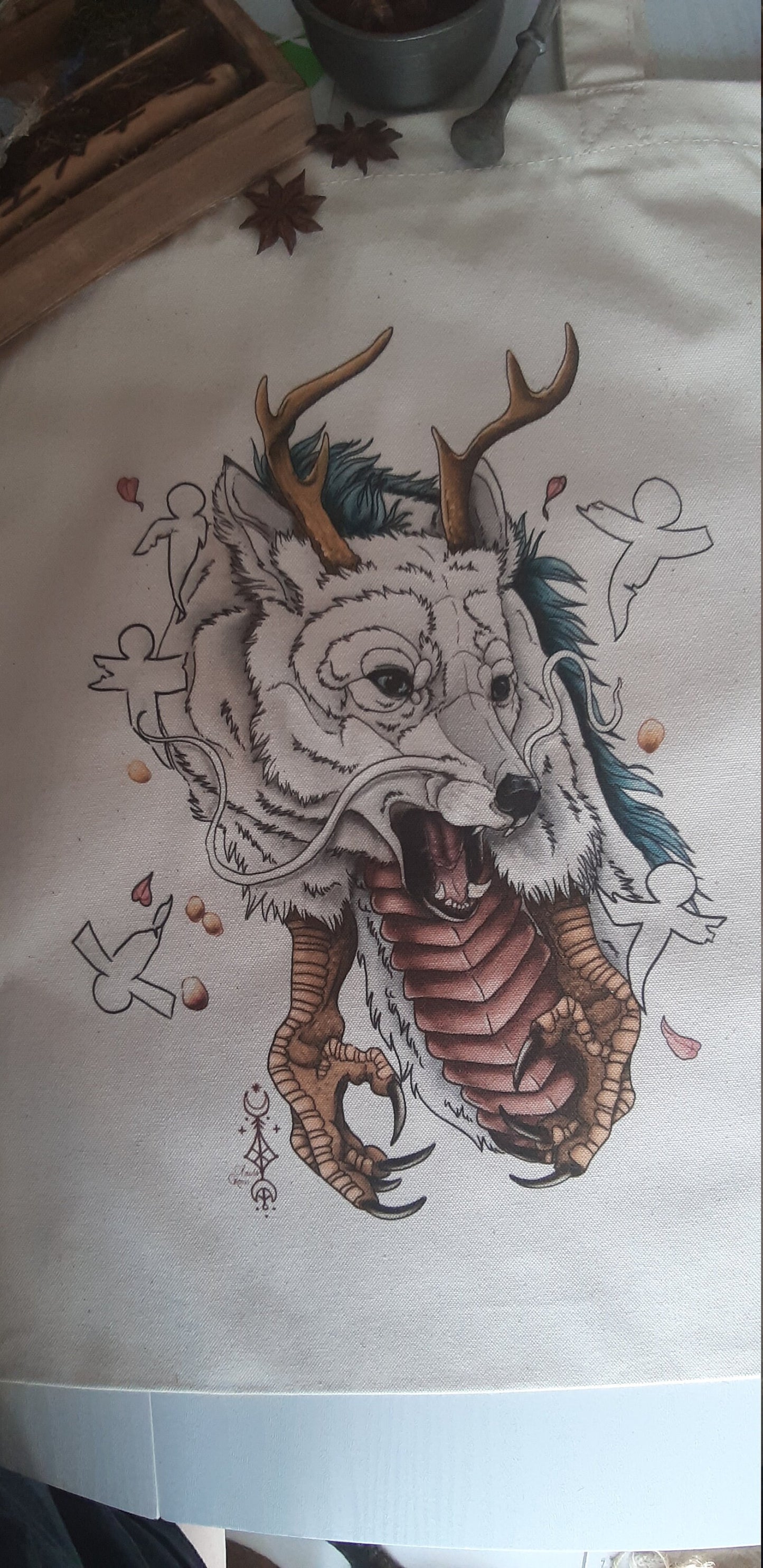 Haku spirited away/ the trip of chihiro tote bag organic