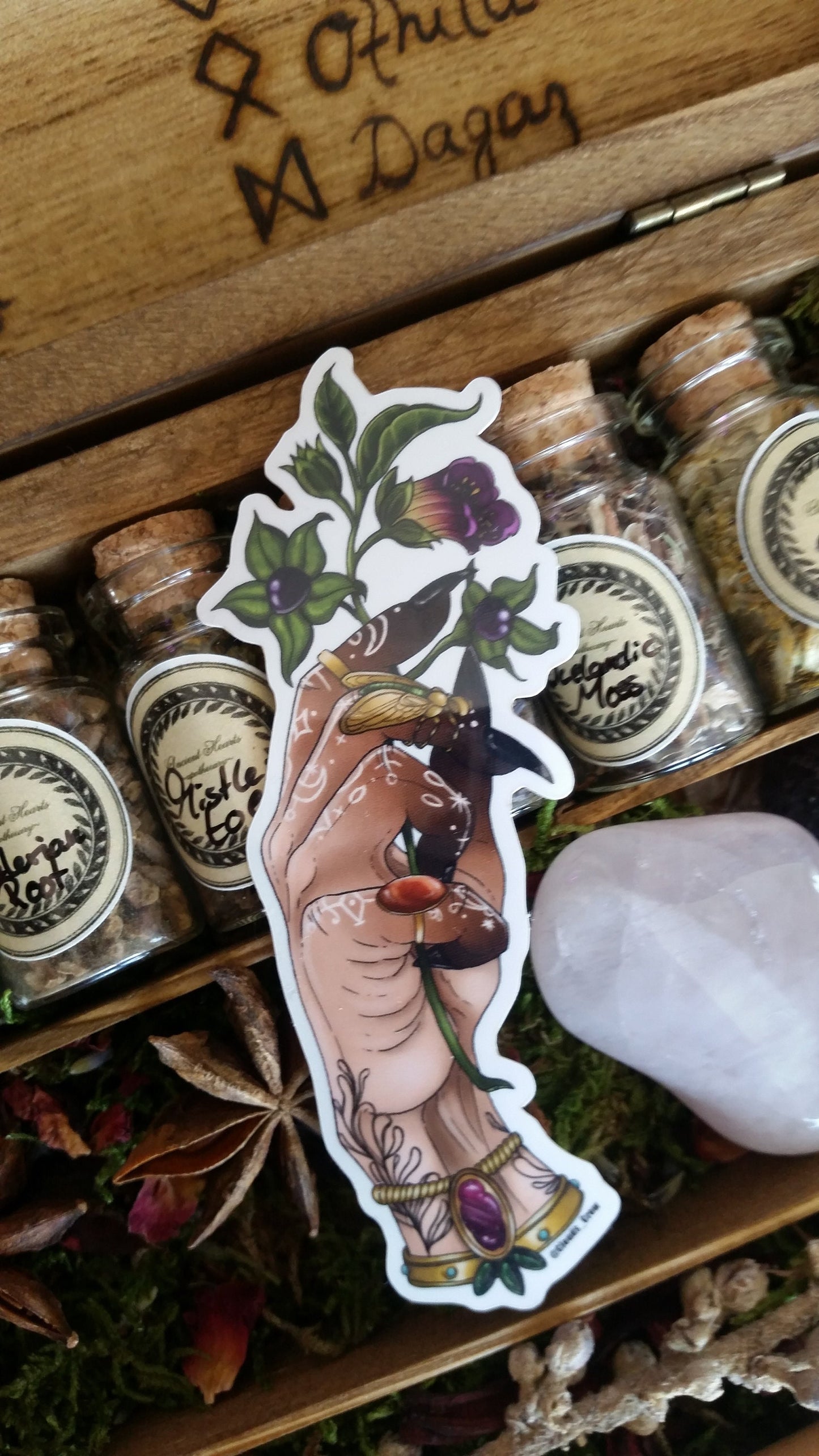 Deadly Nightshade's witch sticker