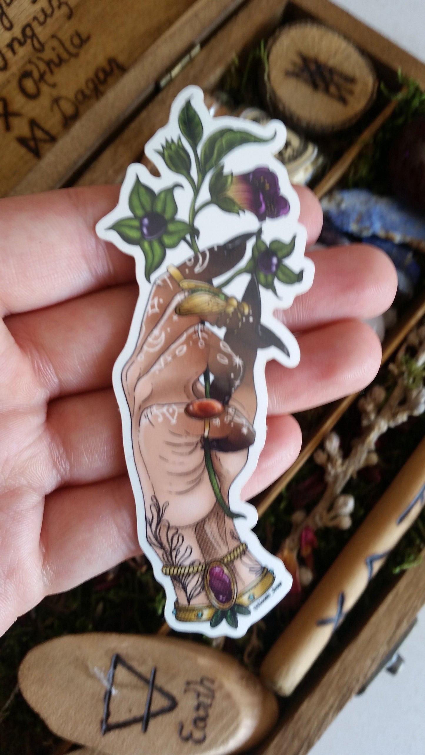 Deadly Nightshade's witch sticker