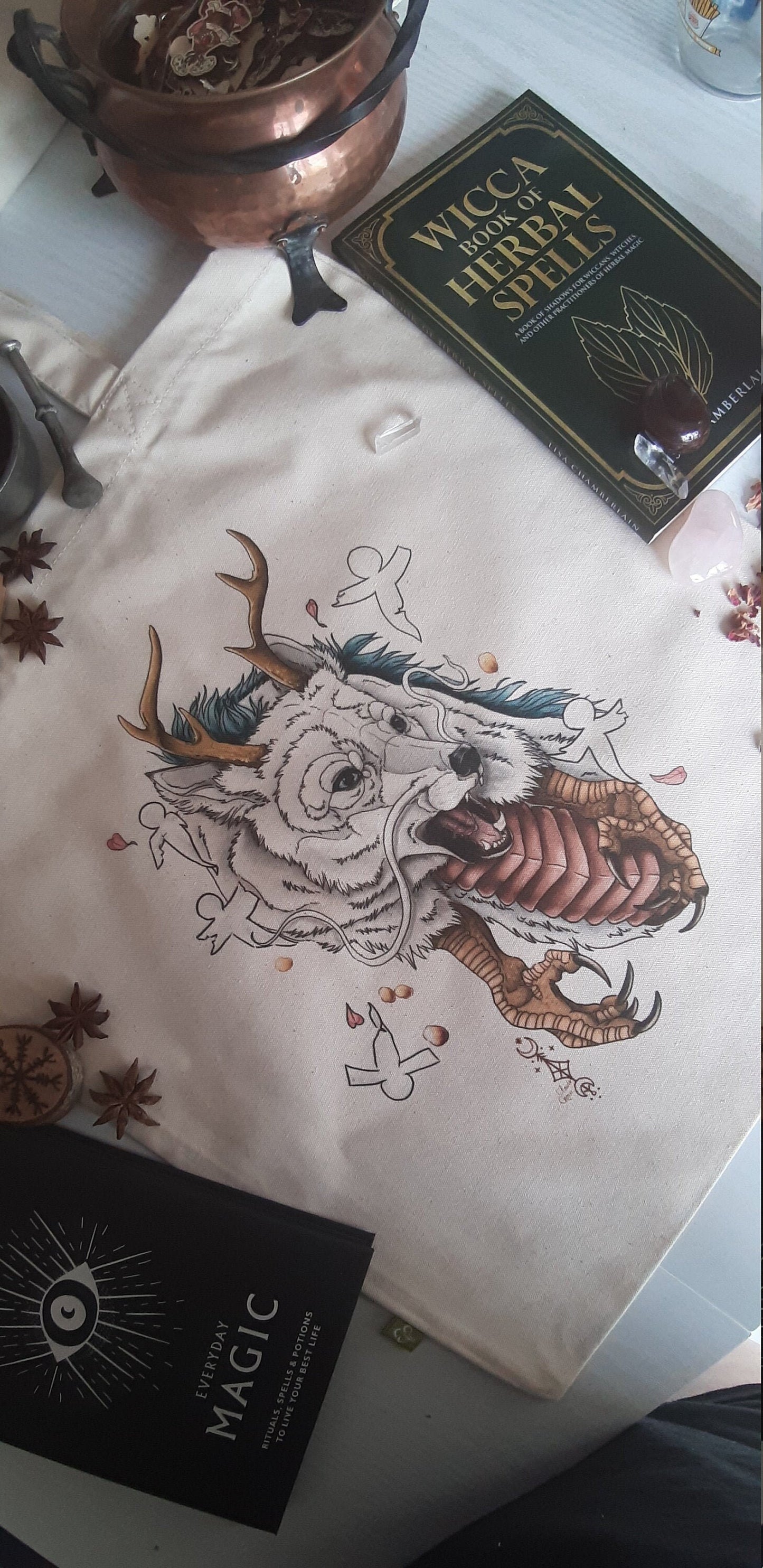 Haku spirited away/ the trip of chihiro tote bag organic