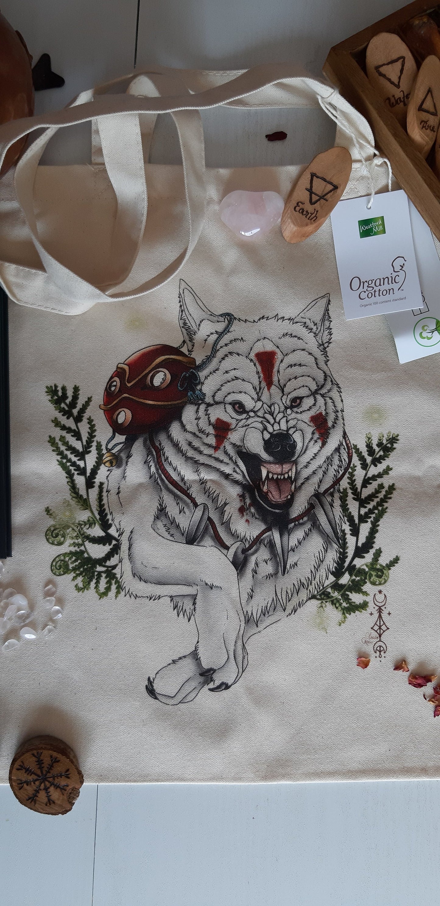 Moro mononoke hime tote bag coton bio
