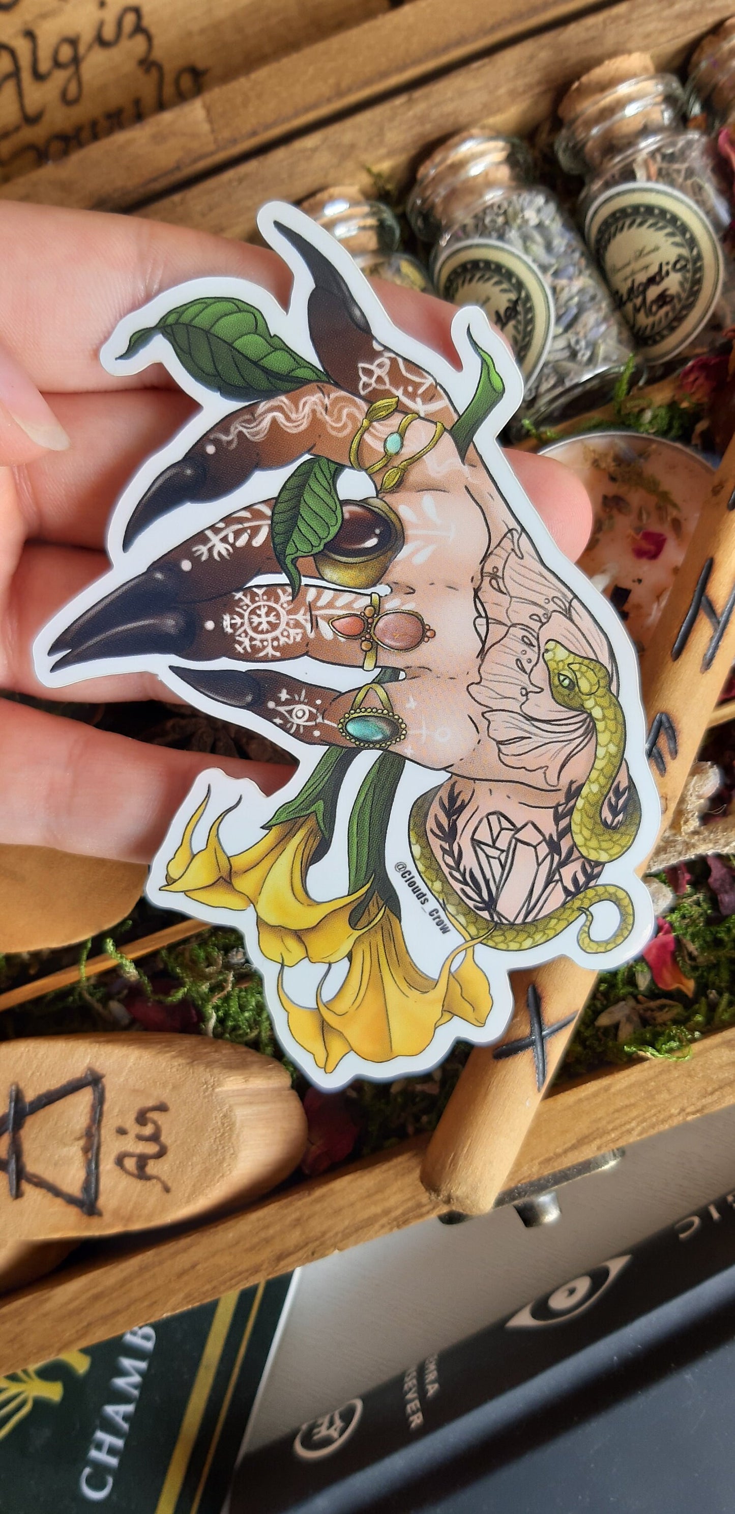 Datura's witch sticker