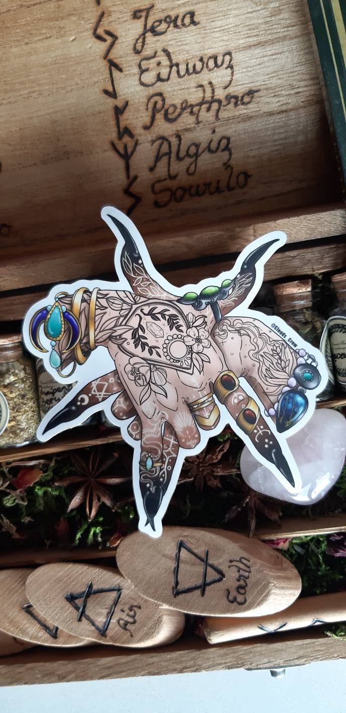 Penta witch sticker pack