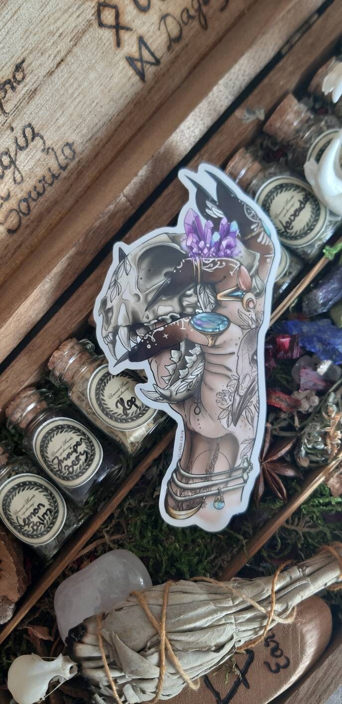The Arcane Witches holographic/ glitter witch stickers
