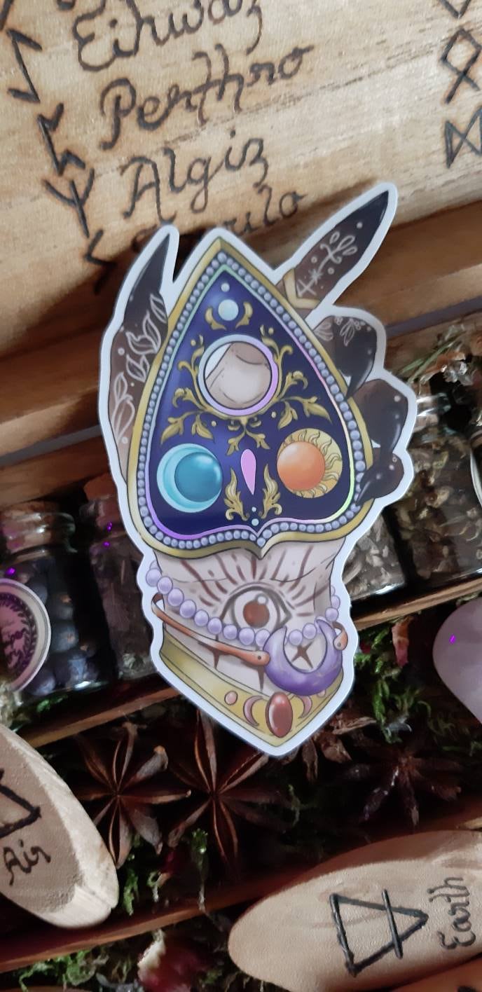 The Arcane Witches holographic/ glitter witch stickers