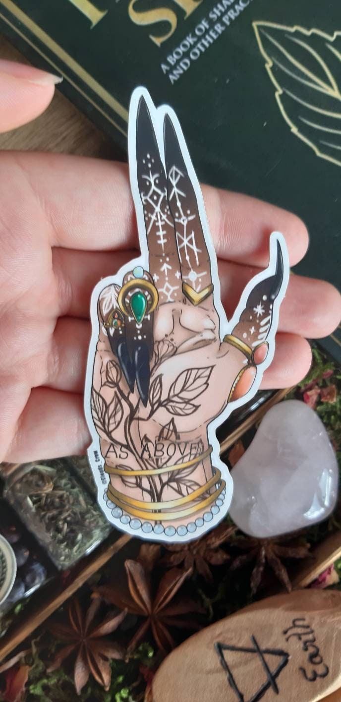 As above so below witch sticker