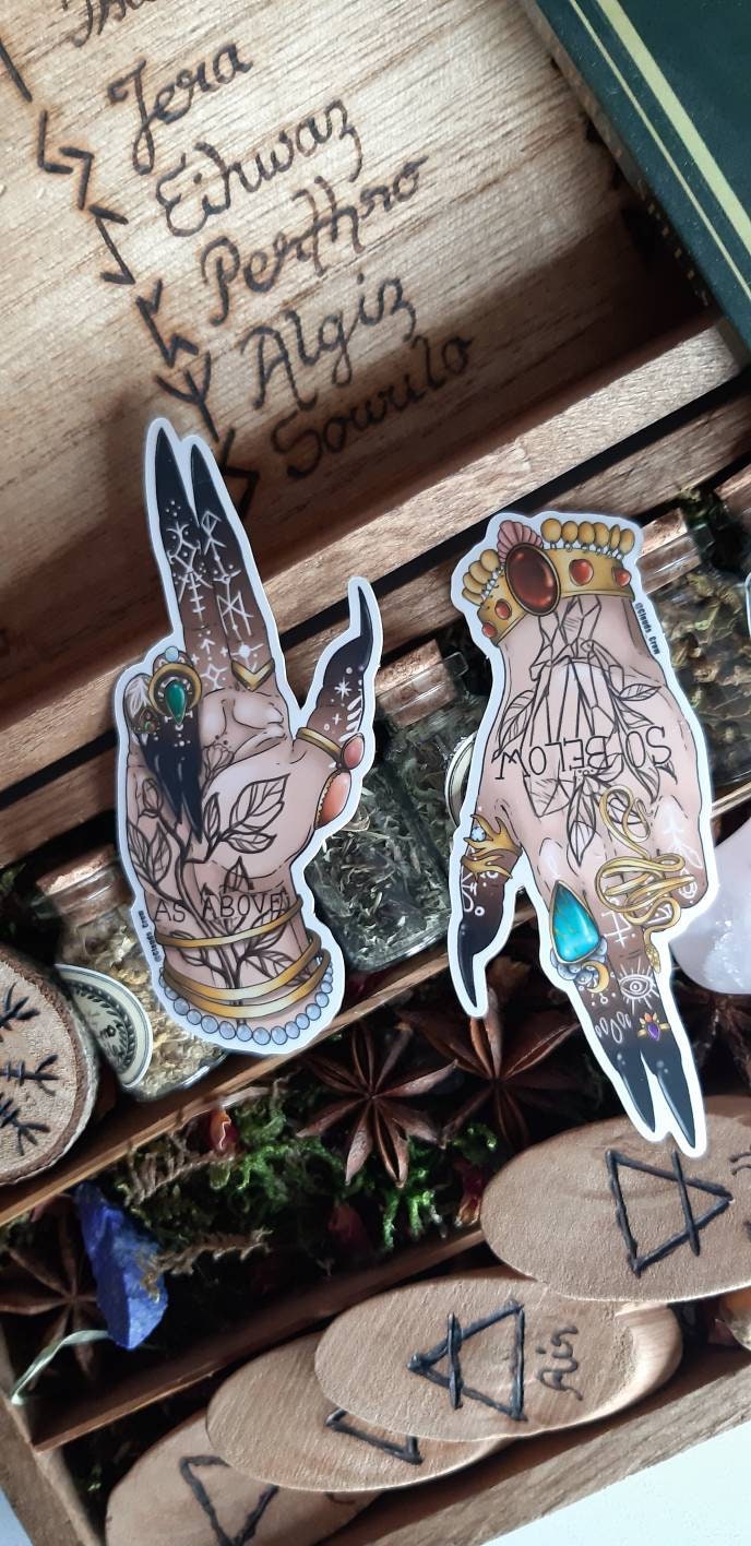 As above so below witch sticker