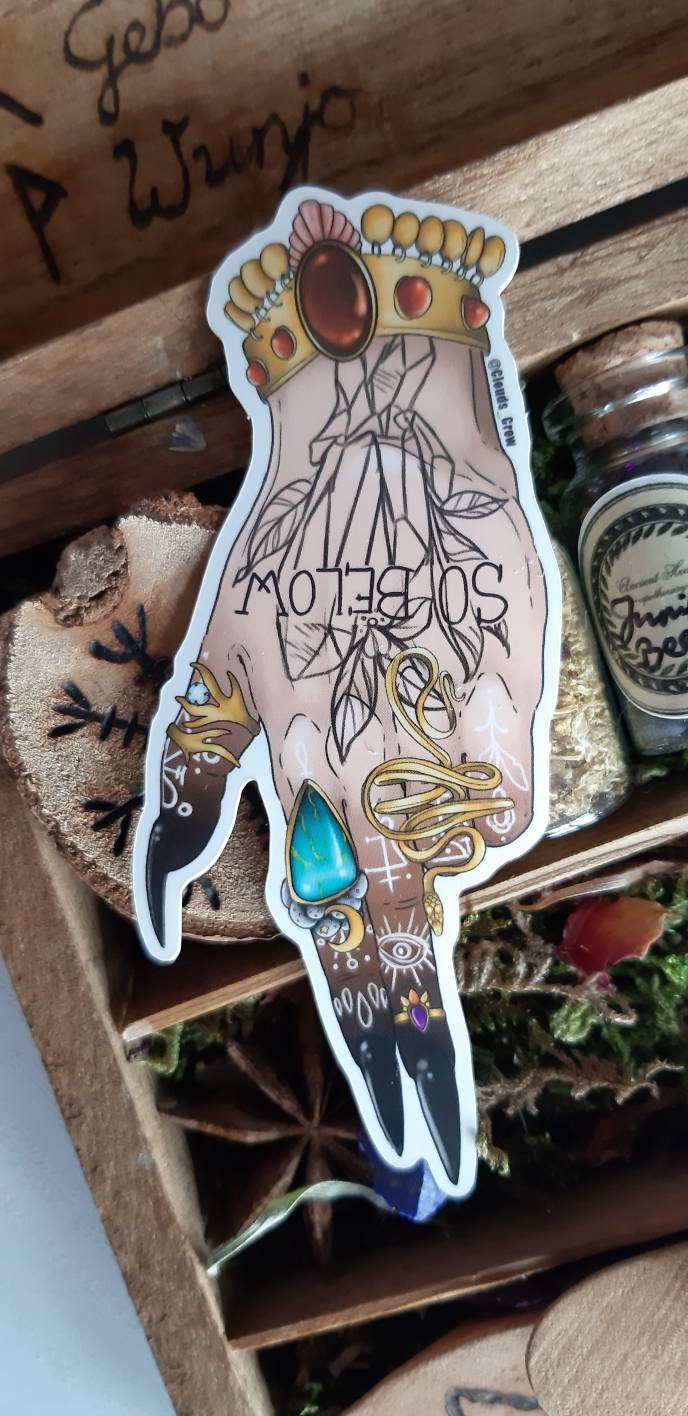 As above so below witch sticker