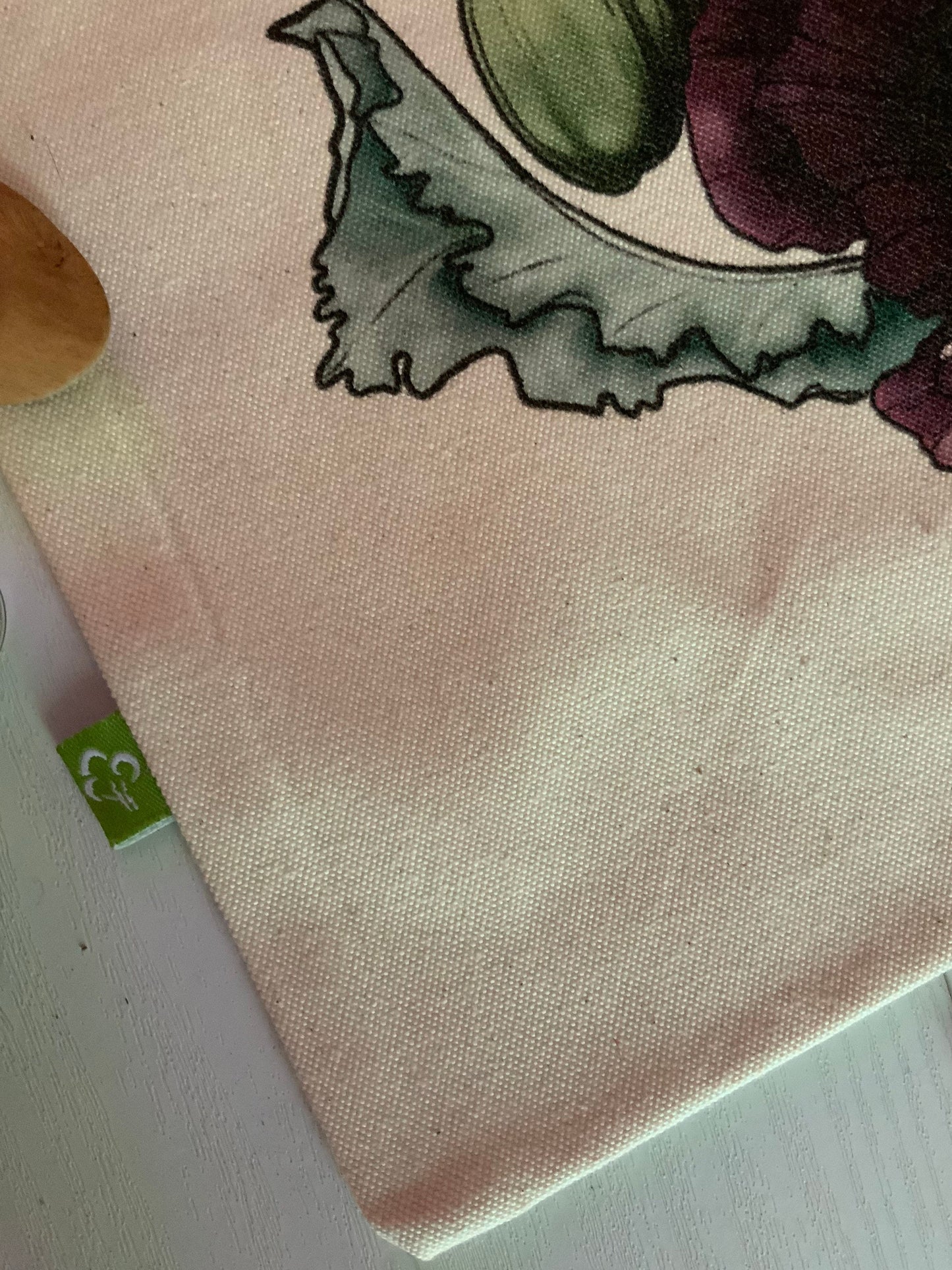Crow & poppies witch tote bag coton bio