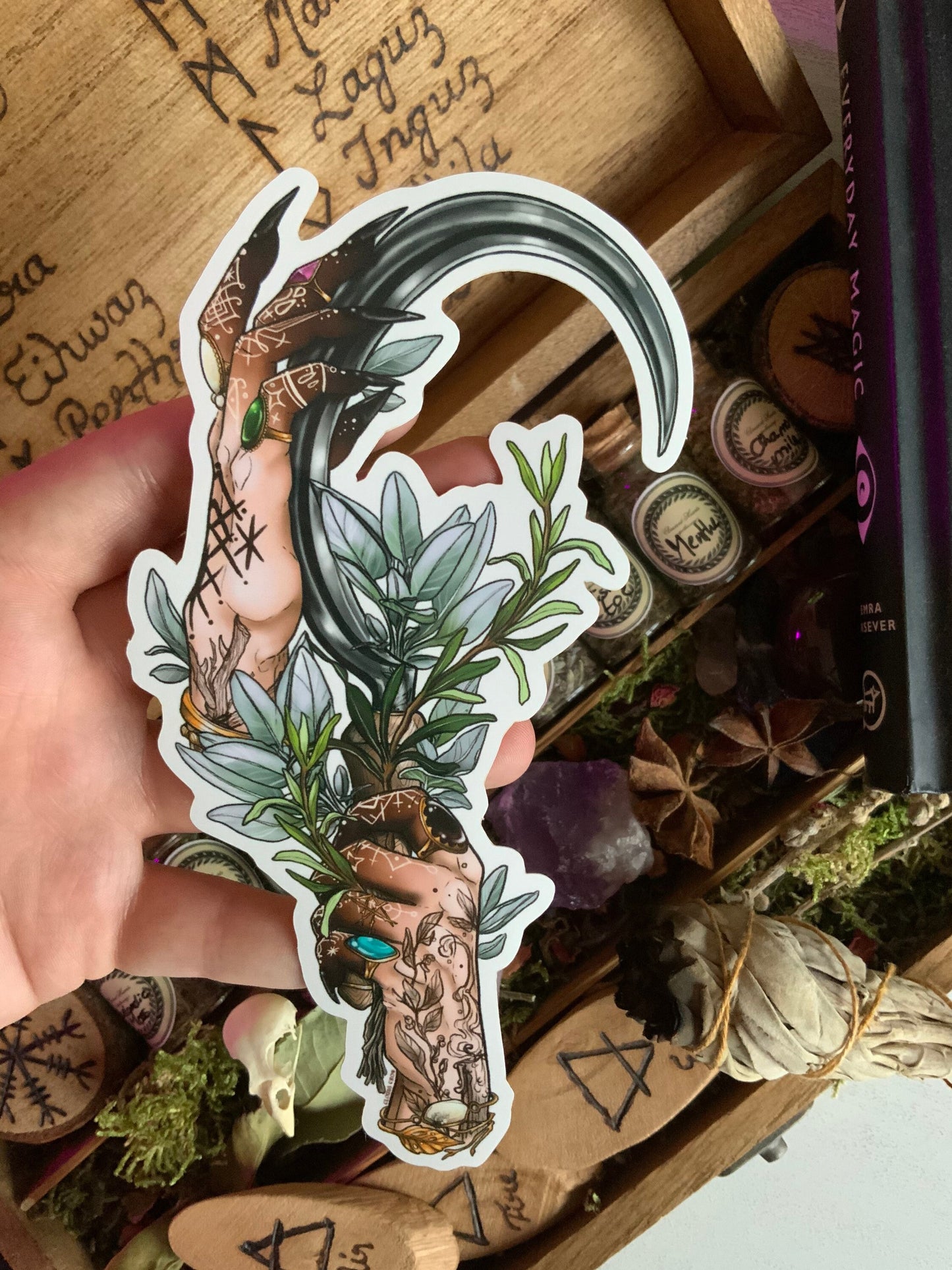 The herborist witches sticker