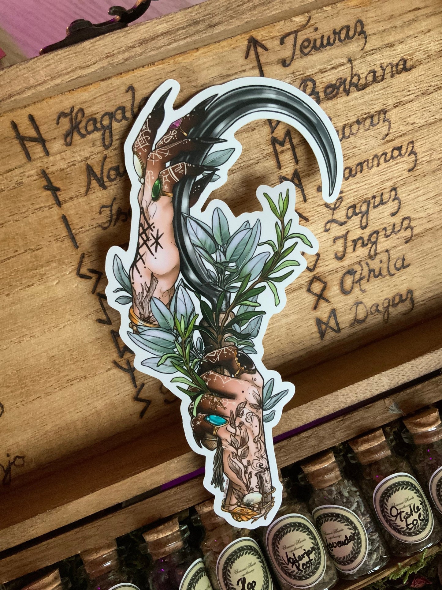 The herborist witches sticker