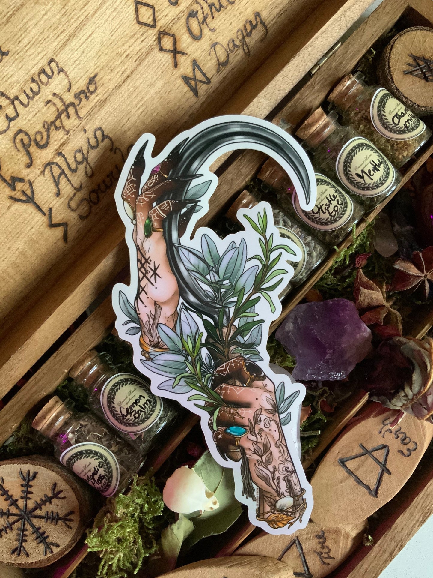 The herborist witches sticker