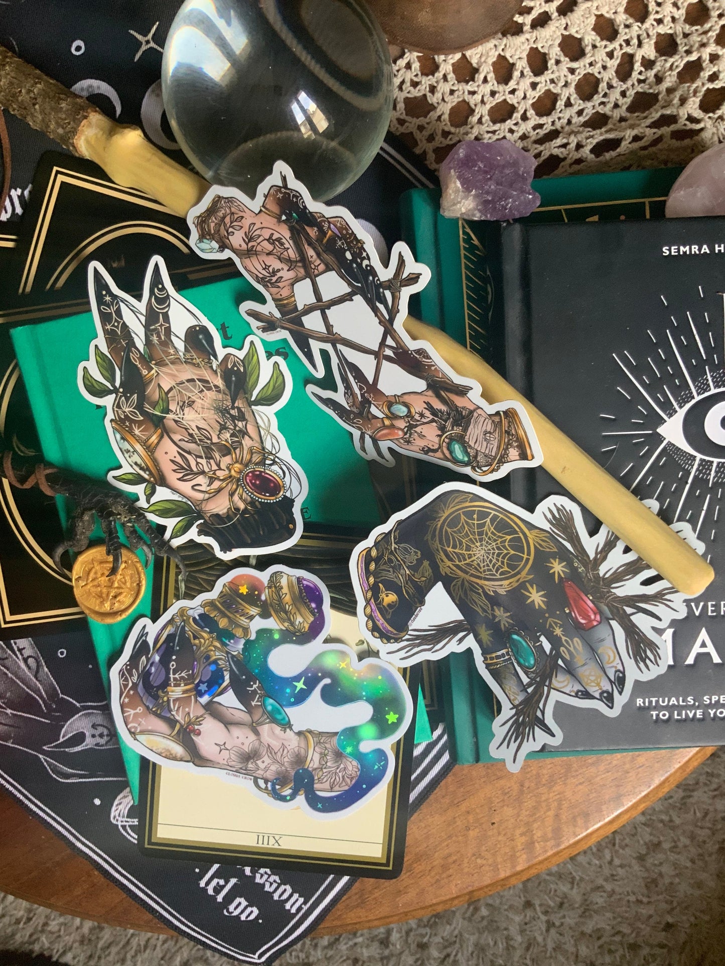 The Black Magic witches stickers pack