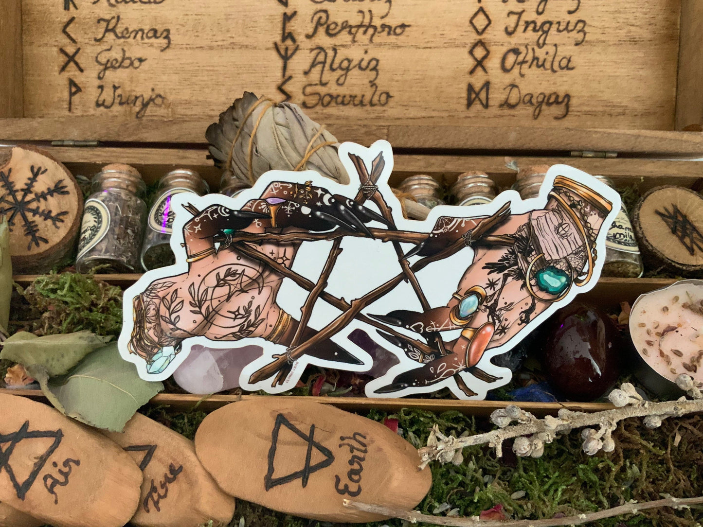 The Black Magic witches stickers pack