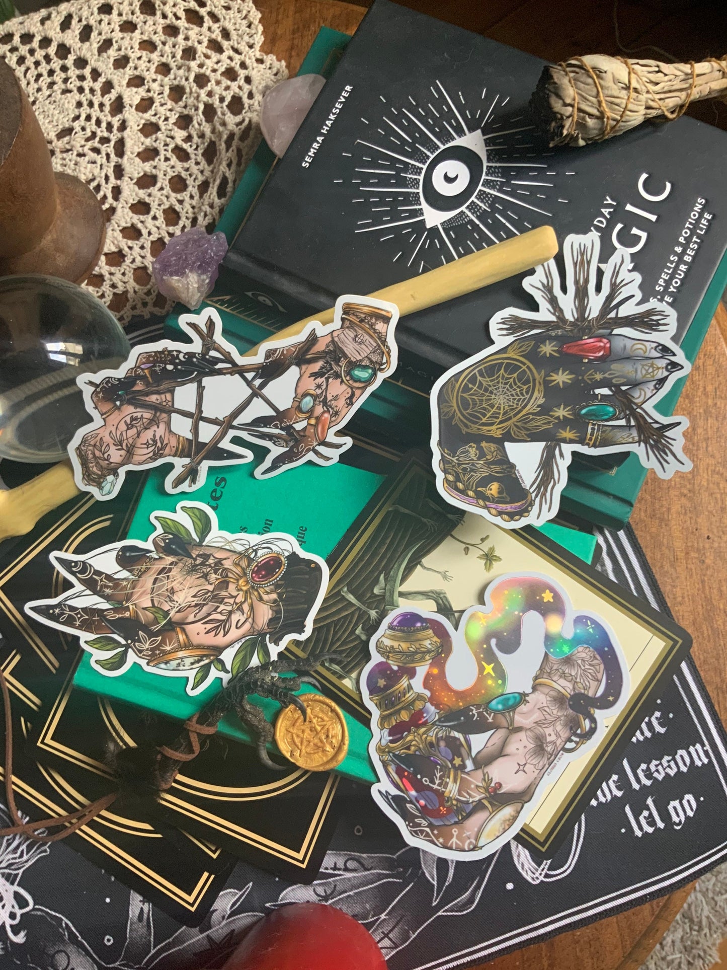 The Black Magic witches stickers pack