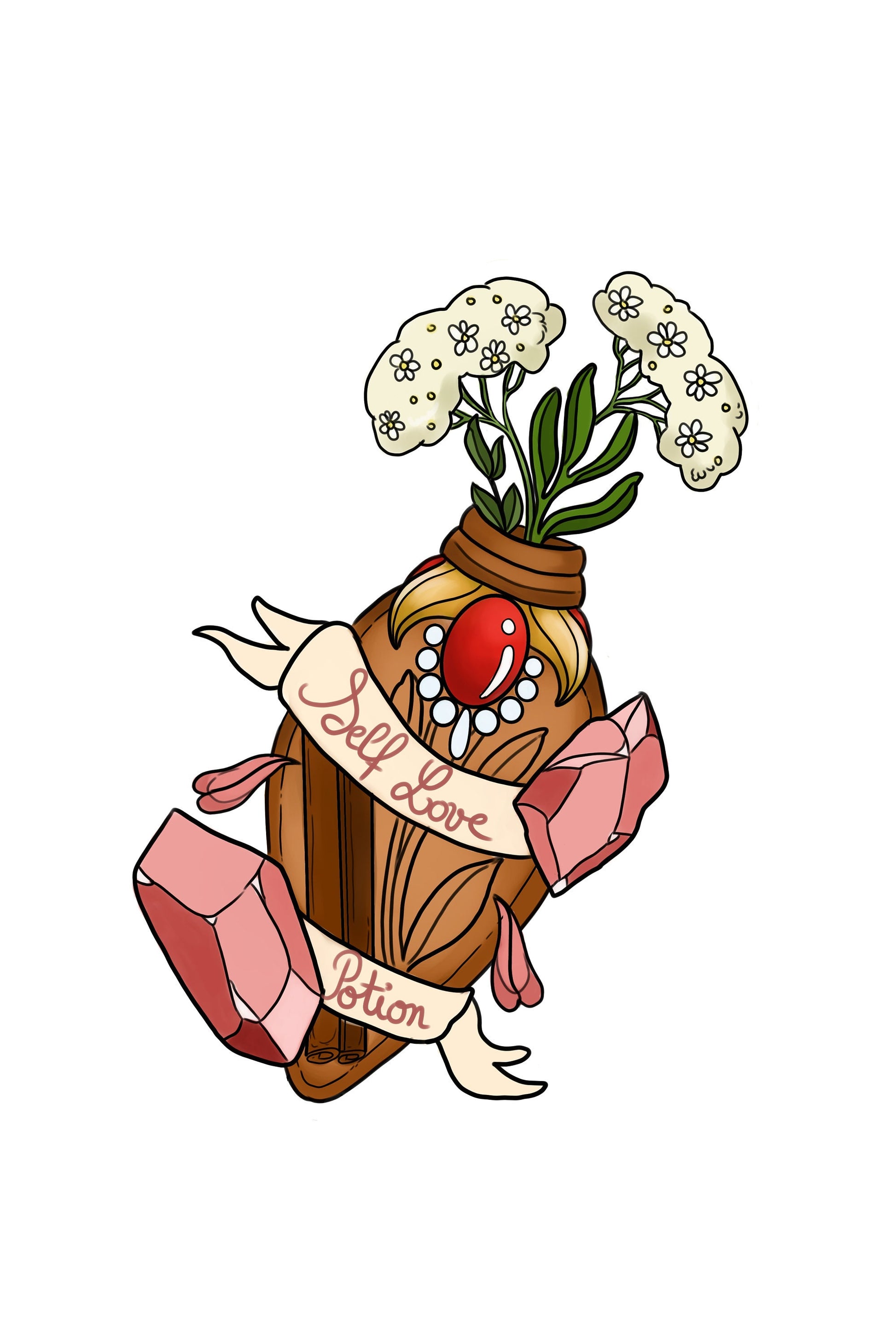 Self love potion wooden pine (FSC wood/ eco friendly)