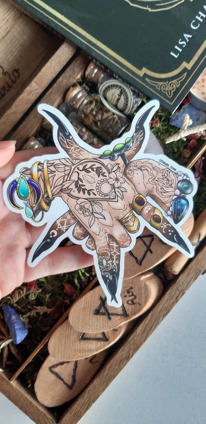 The devil witch sticker