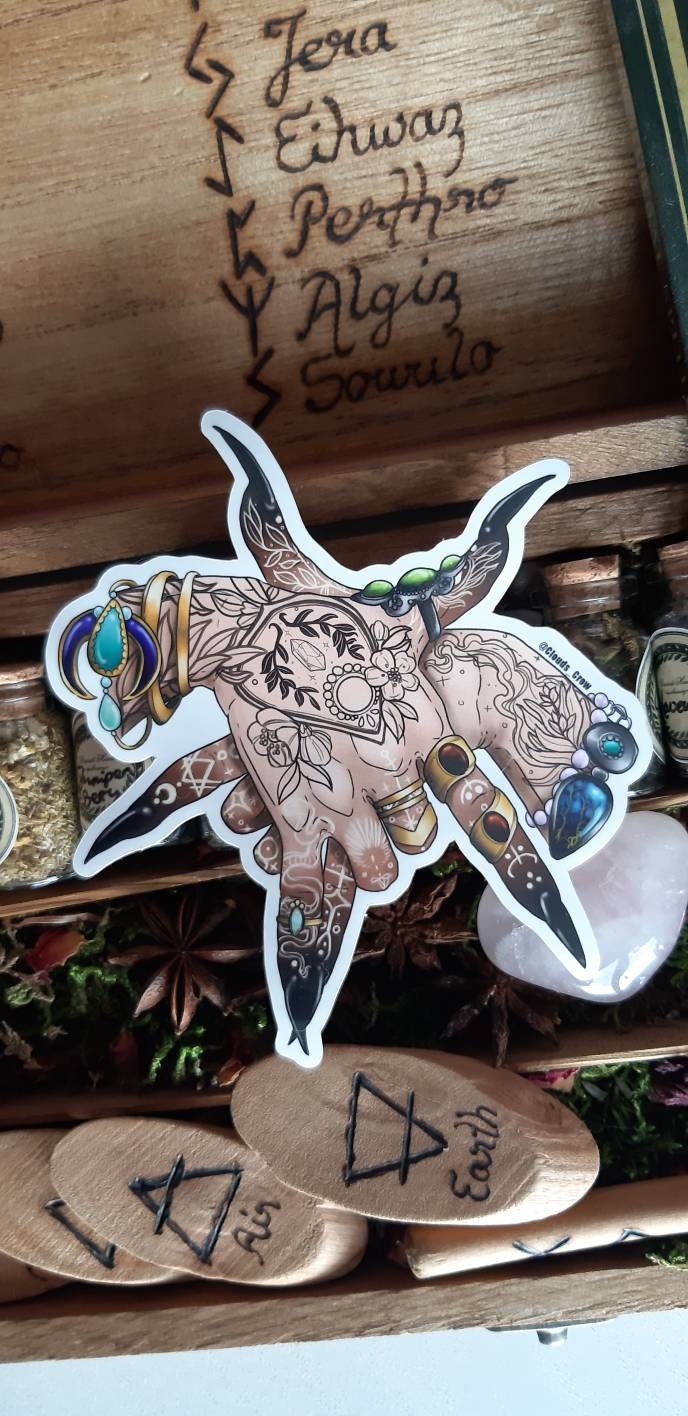 The devil witch sticker